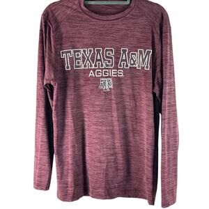 Aggie Long Sleeve Men's Small Augusta Sportswear Moisture mgmt Texas A&M
